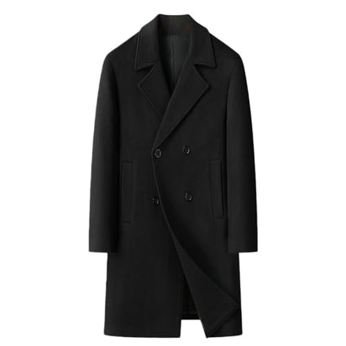 Manteau long en laine homme cachemire hiver chaud chic