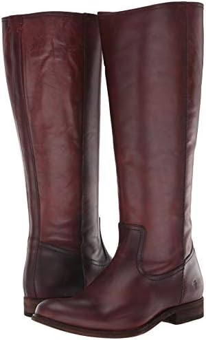 Frye Women's Melissa Inside Zip Tall Knee High Boot, Mahogany Extended Calf, 7 | Image 6