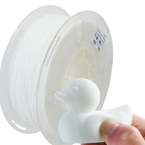 PRILINE New 95A TPU Flexible 1KG 1.75mm 3D Printer Filament,1kg Spool,White