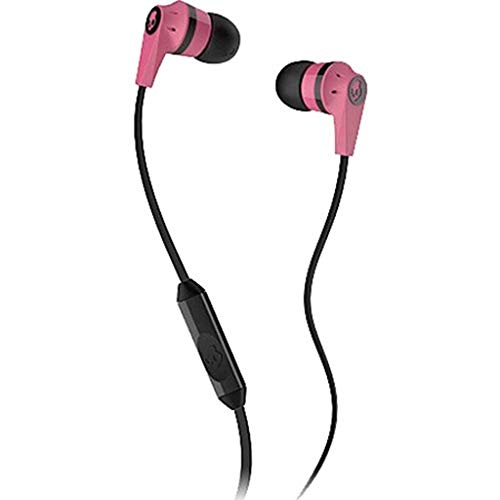 Skullcandy S2IKDY-105 Ink'd 2 Headphone with Inline Mic (Black/Pink)