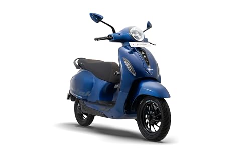 Image of Chetak C3501 by Bajaj Auto High Speed Electric Scooter with charger - Indigo Metallic - Ex-Showroom