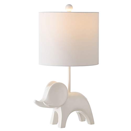 SAFAVIEH Ellie Elephant Kids Table Lamp, 20" White KID4248A