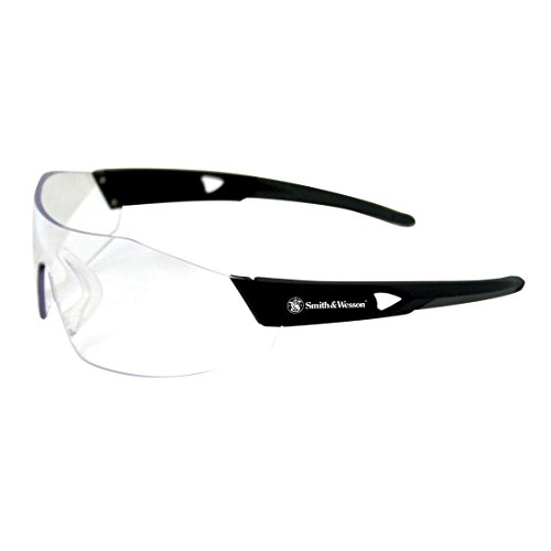 Smith & Wesson 44 Magnum Safety Glasses (23452), Black Frame, Clear Anti-Fog Lens, 12 Pairs/Case