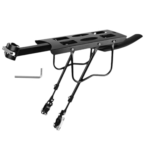 Portabici posteriore per bicicletta, portabiciclette, supporto per scaffale posteriore con riflettori, portapacchi regolabile, regolazione flessibile per il ciclismo