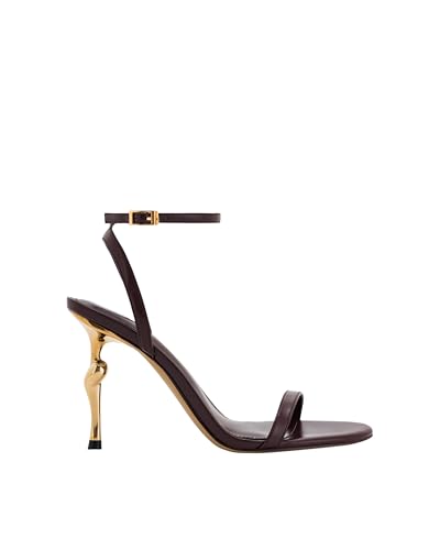 Image of JW PEI Women's Alivia Gold Metal Heel Sandals