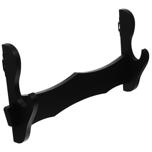 FOYTOKI Sword Wall Mount Sword Rack Display Wooden Flute Holder Storage -mounted Organizer