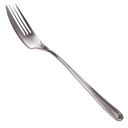 Rehabilitation Advantage Right-Hand Side Cutter Fork – 7 Stainless Steel Adaptive Utensil for Arthritis, Weak Grip, Hand Tremors & Limited Mobility – Dishwasher Safe