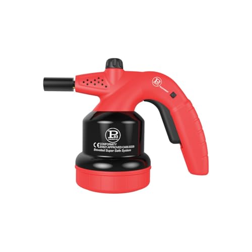 PROWELTEK - Lampe à souder Gaz 1650W Breveté - Chalumeau gaz Bricolage & Cuisine Allumage Auto Sécurisé, Cartouche gaz 190g
