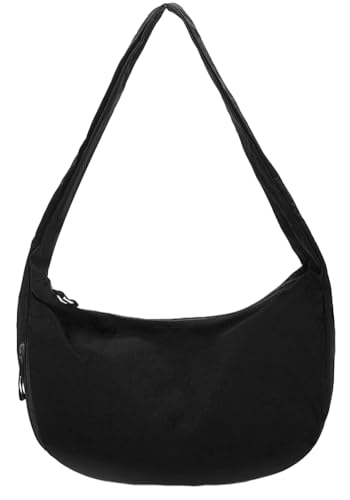 Simple Nylon Dumpling Bag Large Capacity Side Pocket Shoulder Bags Commuter Outdoor Underarm Bag for Unisex 2025