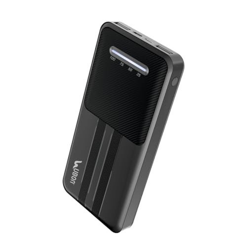 Image of Ubon 10000 mAh Power Bank (PBX88Pro) |15 Watt Fast Charging | Dual Output & Input | for Smartphones, TWS Earbuds, Speakers, Tablets (Black)