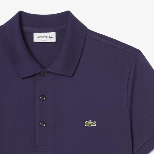 Image of Lacoste Men's Slim Fit Stretch Petit Pique Cotton Blend Polo Shirt