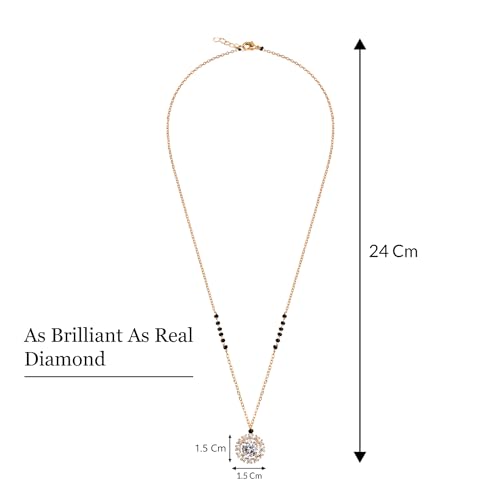 Mangalsutra Pendant Set for Him & Her with American Diamond & Traditional Beads
