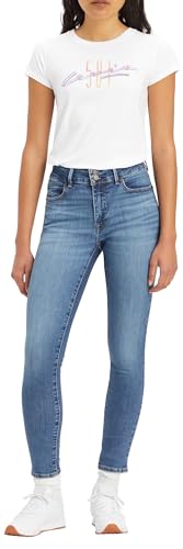 Levi's 711 Double Button Vaqueros, Azul (Blue Wave Mid), 34W / 32L para Mujer