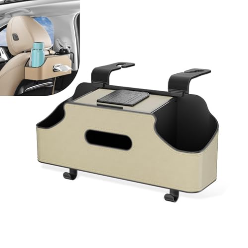 Arwrilt Car Back Seat Storage Box, Leather Car Seat Back