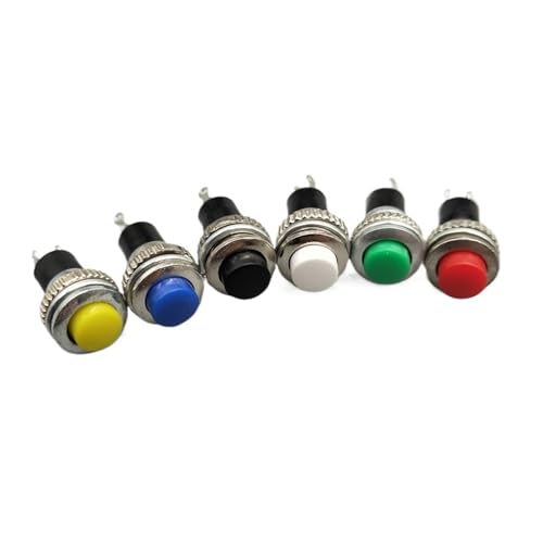 Interrupteur bouton-poussoir DS-316 momentané 10mm à 2 broches pour vos petits montages