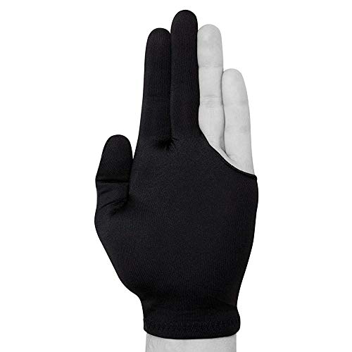 Billiards Gloves 12 Pcs Set 3 Finger Billiard Gloves For Left/Right Hand , 6 White+ 6 Red Or 12 Black #TOP2