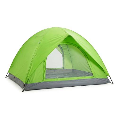 Image of Bisonberg Dome Camping Tent, 2-3 Person, Waterproof, Green