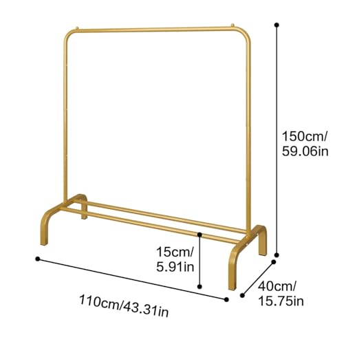 Image of Metal Multifunctional Heavy-Duty Quality Garment Stand Cloth Rack Freestanding Storage Organizer with Bottom Shelves Adjustable Single Pole Coat Hanger,Solid Stainless Steel Spider (BLACK)