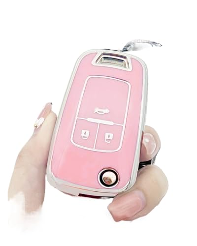 ChunLK Estuche for Llave de Coche Compatible con Enc-re L-CR-SSE Skyl-rk R-ndezv-us Compatible con Trax Accessori Onix Tahoe 2011(Pink2)