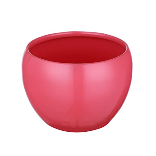 Image of Metal Planter Pot for Indoor Plants & Flowers Table Top Planter for Living Room, Home Decor Decorative Pots for Indoor Plants Rust Free Metal Planter for Balcony and Garden Decor (Pink)