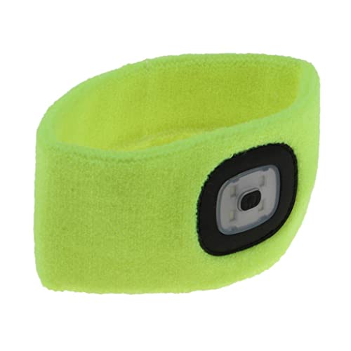 Gepnoo Mãos LED LED Iluminado Automada Headlamp Trançado Headband Band, Amarelo