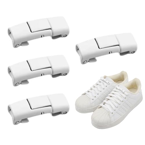 結ばない弾性シューレース,磁気シューレース,クリップ 結ばない靴ひも,磁気ノータイ 男女兼用 子供用 ハイキング テニス ランニング サッカーブーツ用 2ペア クイックイージーロックシステム