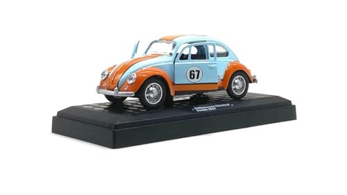 Miniatura Carro Volkswagen Fusca / Beetle Classical (1967) - 'Gulf' - Azul - 1:36 - California Action