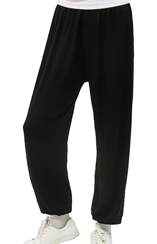 Boys Lightweight Loose Yoga Pants Elastic Waist Modal Yoga Harem Pants Kung Fu Wide Pants3