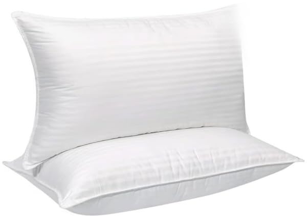 Set of 2 Queen Size Down Alternative Pillows Luxury Soft Hotel Pillows UH05121