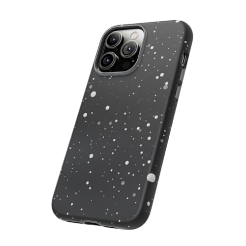 Coque rigide mate iPhone 14 Pro Max texture spatiale blanche - 2