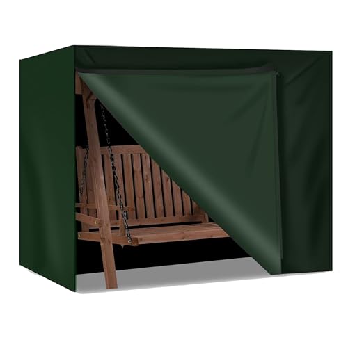 Abdeckung Hollywoodschaukel 210x150x150cm Gartenschaukel, für 2,3,4-Sitzer, Plane wasserfest & Winddicht & UV-Schutz - reißfeste Schutzhülle...