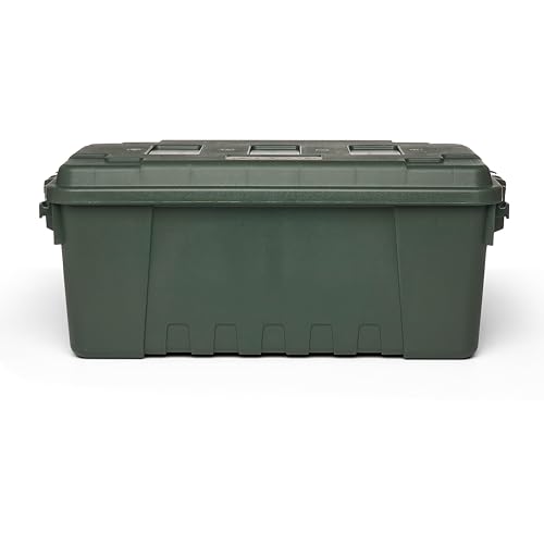 Image of Plano Sportsman Trunk, OD Green, Medium, Lockable Storage Box, Airline Approved Sportsman Trunk, Hunting Gear and Ammunition Bin, Heavy-Duty Containers for Camping, 68-Quart