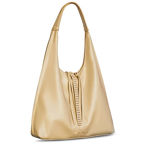Montana West Hobo Bags for Women,Large Leather Shoulder Purses and Handbags for Women with Tassel (Tan)