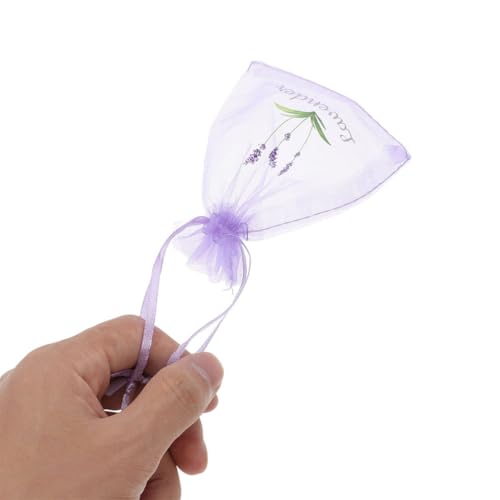 HOLIDYOYO 20 Peças Sachês De Lavanda Com Cordão Bolsa De Organza Sacos De Sachê De Malha Vazios Para
