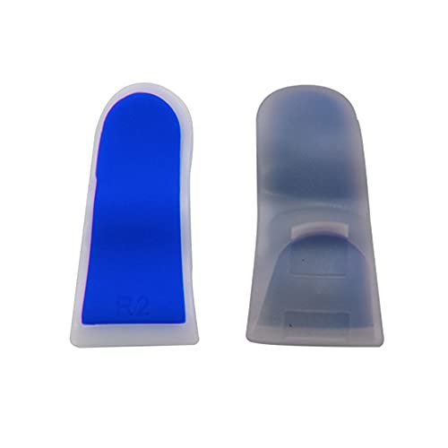 1 Pairs L2 R2 Trigger Extenders Buttons Touch Grip Extender for PS4 Controller (Black White)