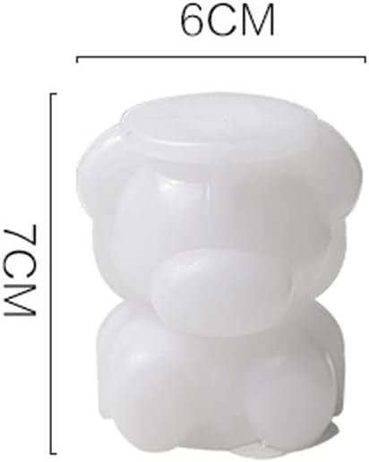 Ice Cube Mold Silicone Ice Tray Home Rose Ice Box Making Ice Cream Mold (White 6 * 7cm) (White 6 * 7cm)