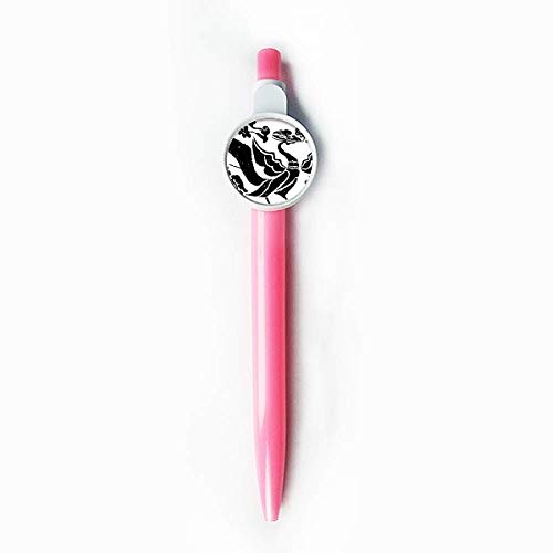 Stylo à bille rétractable bleu oiseaux chinois au bureau ou pour votre journal intime