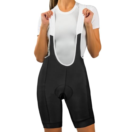 AUAYO Culotte Ciclismo Mujer, Pro Babero Acolchado Pantalones Cortos de Ciclista para Mujer, Ligero Elástico Culote Corto, Culote Corto Bicicleta Mujer, L - imagen 8