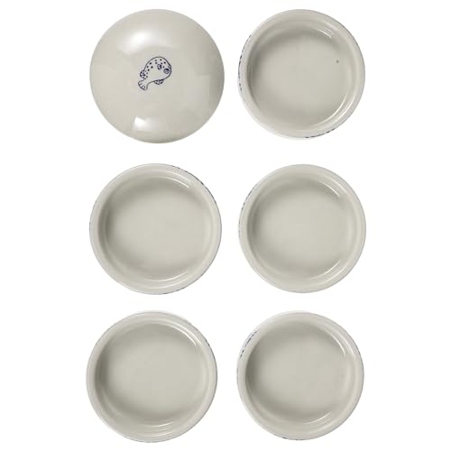 Housoutil Elegant 5-Layer Ceramic Paint Palettes Pigment Mixing Trays Watercolor Mixing Tools for Artists Art Lovers