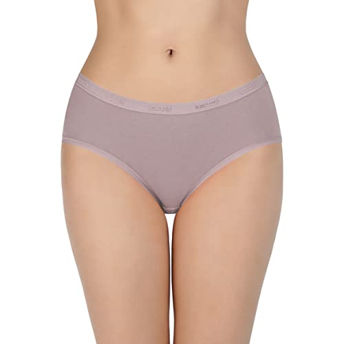 Image of Amante Solid Cotton Low Rise Hipster Panty Pack(Pack of 3)