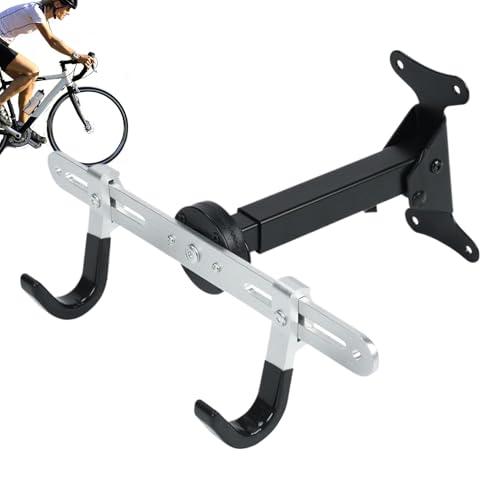Generisch Soporte de pared para bicicletas – Almacenamiento de bicicletas en interiores – Pesada suspensión ajustable para taller apartamento ahorro de espacio organización almacenamiento