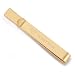 HONEY BEAR Mens Tie Clip Bar Normal Size Steel for Business Wedding Gift 5.4cm Gold