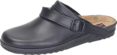 Manitu Home Pantofole da Uomo, Ciabatte, Nero, 39 EU