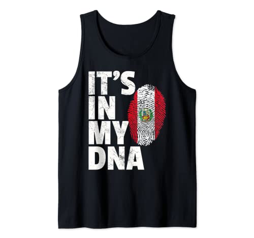 IT'S IN MY DNA Peruvian Peru Flag Official Pride Gift Home Canotta
