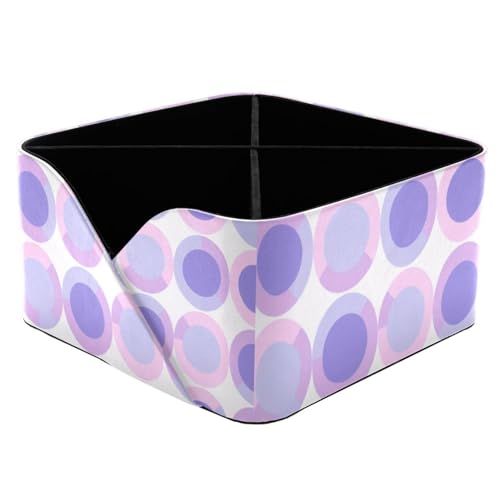 Porte-stylo rectangulaire violet géométrique et boîte de rangement bureau