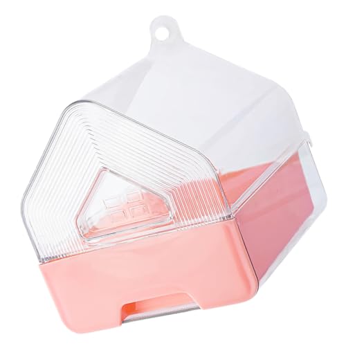 BESPORTBLE Transparent Hanging Bathtub with Drawer for Parrots Lovebirds and Small Pet Birds Space Saving Easy Clean Enhanced Visibility for Bird Cages