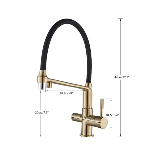 Filtre à eau potable intégré sur robinet de cuisine noir pour évier - 3