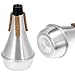 QWORK Trumpet Mute, Aluminum Lightweight Practice Trumpet Mute for Jazz,Classic, Mini Straight Mute