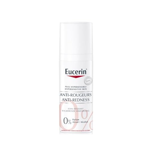 Eucerin AntiRedness Soothing Care Night and Day Cream 50ml, Face Moisturiser for Hypersensitive and Redness-Prone Skin, Rich Anti-Redness Face Cream, Fragrance-Free Formula