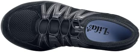 Shoes for Crews womens Juniper Sneaker, Black, 5.5 US | Image 5